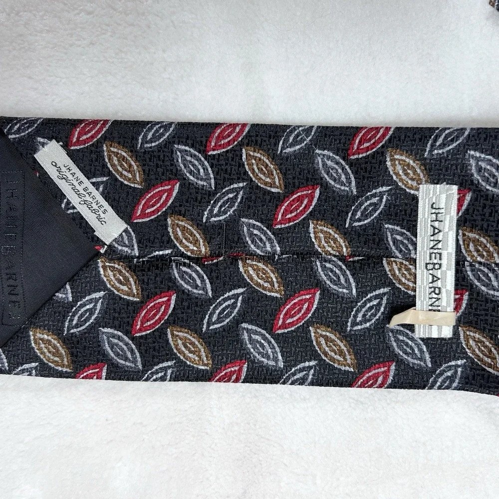 Jhane Barnes Original Fabric 100% Silk Men's Neck Tie Made‎ In Japan Vintage